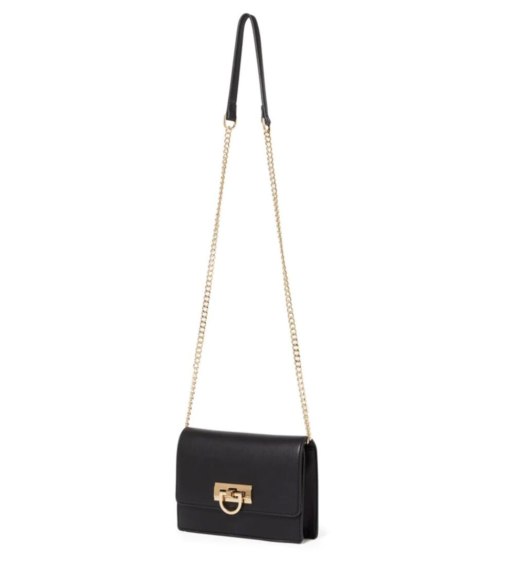 Forever New Kendra Crossbody Wallet in Black